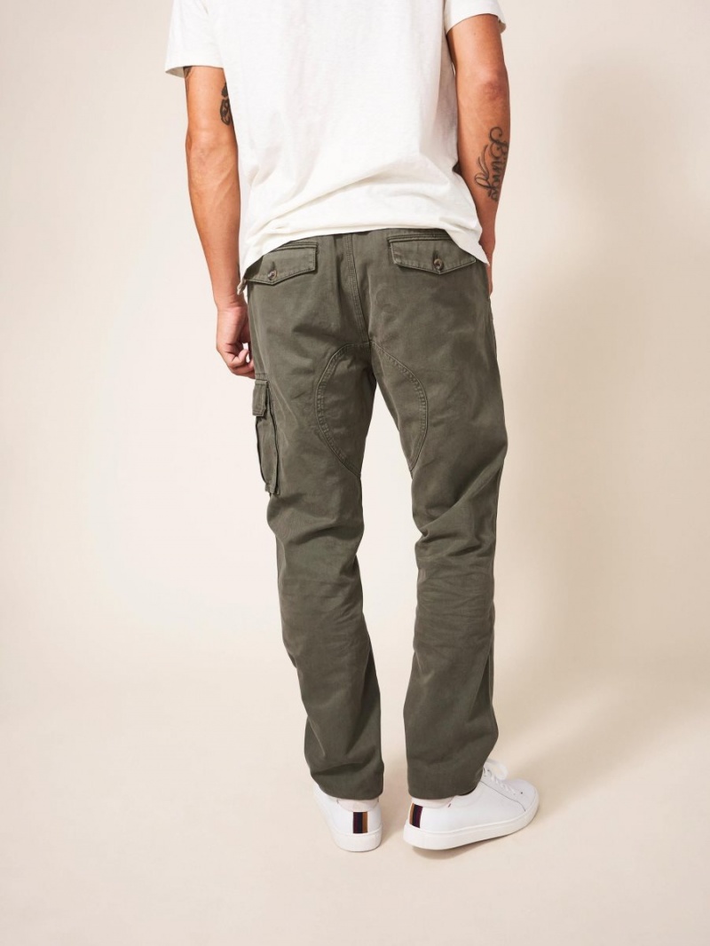 Khaki Green White Stuff Kegworth Organic Cargo Trouser | 86941QTGL