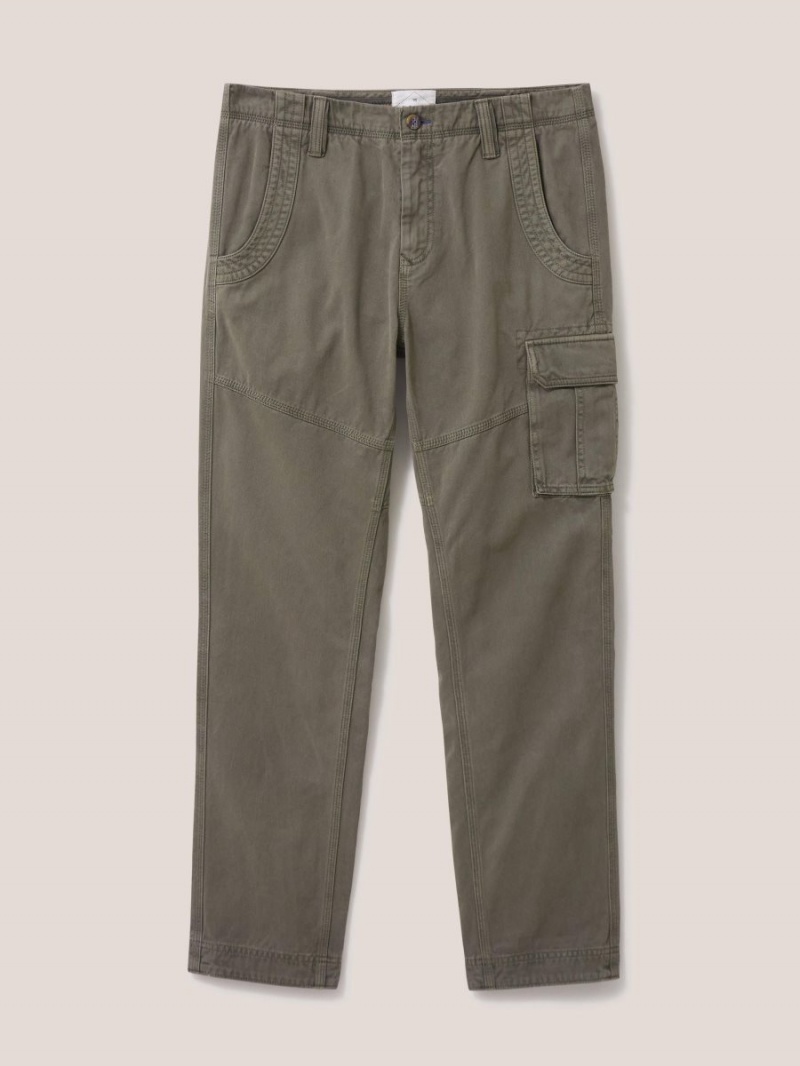 Khaki Green White Stuff Kegworth Organic Cargo Trouser | 86941QTGL