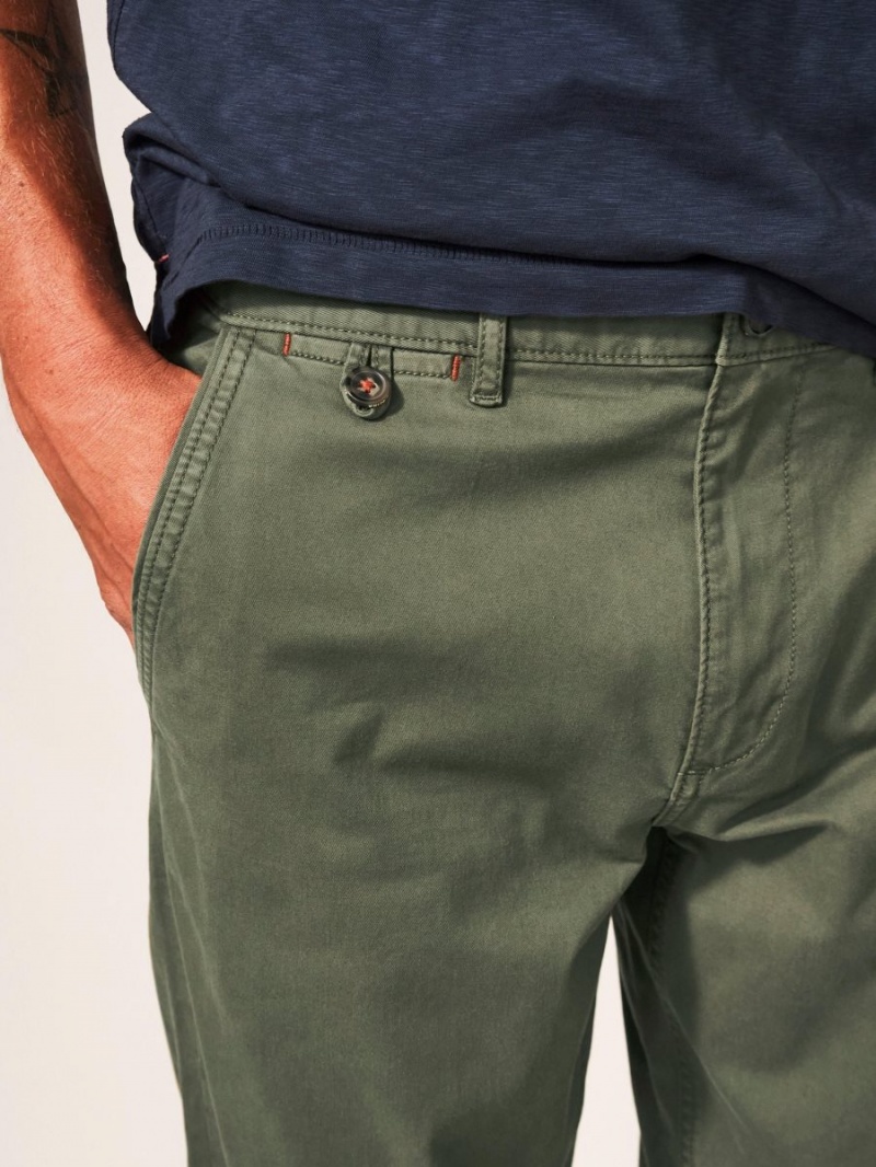 Khaki Green White Stuff Sutton Organic Chino Trouser | 62043PTWZ