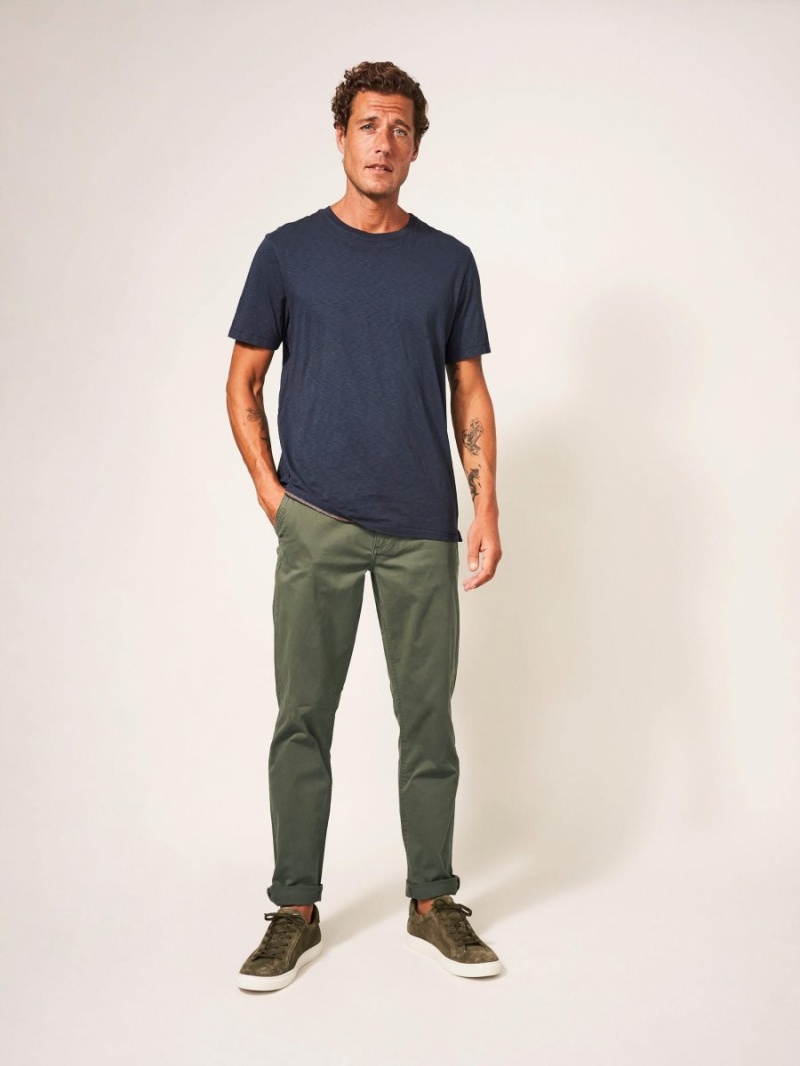 Khaki Green White Stuff Sutton Organic Chino Trouser | 62043PTWZ