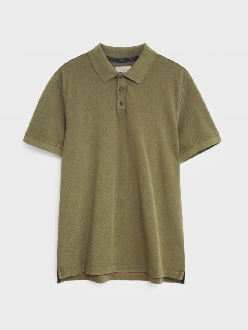 Khaki Green White Stuff Utility Polo | 34962QIOG