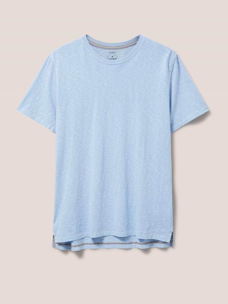 Light Blue White Stuff Abersoch Short Sleeve Tee | 39254HSYZ