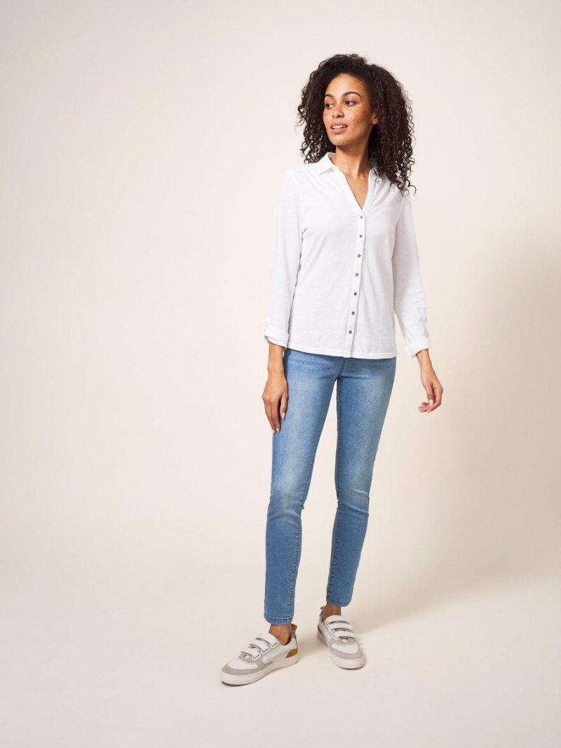 Light Denim White Stuff Janey Stretch Jegging | 27938PAUW