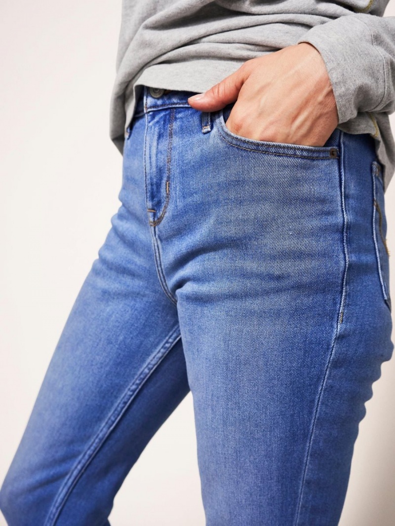 Light Denim White Stuff Katy Relaxed Slim Jean | 87936IFTN