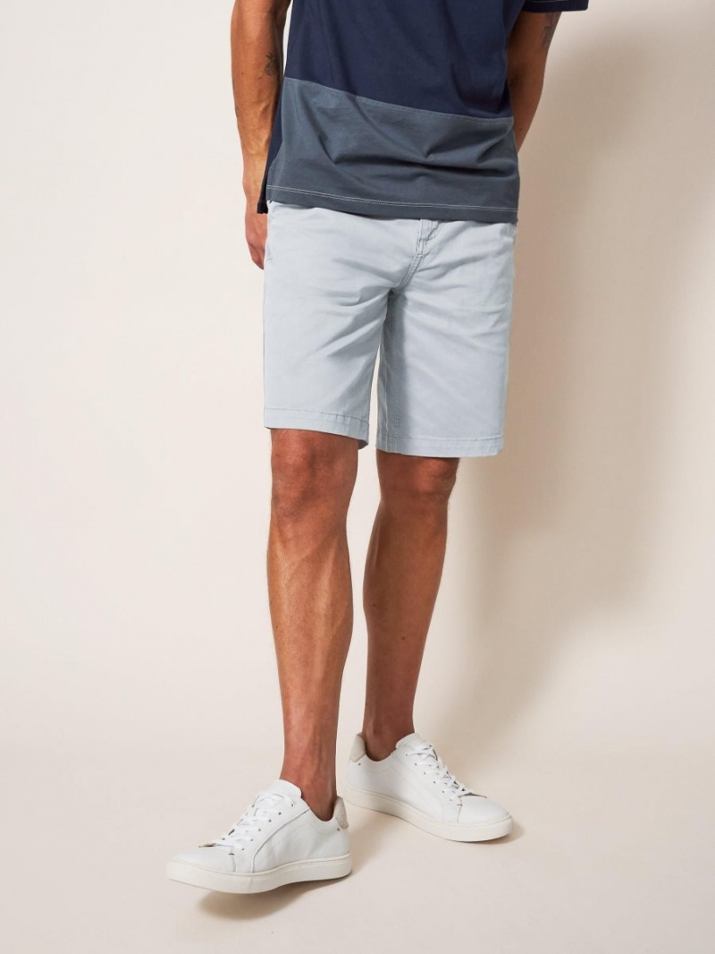 Light Grey White Stuff Sutton Organic Chino Short | 40537CESN