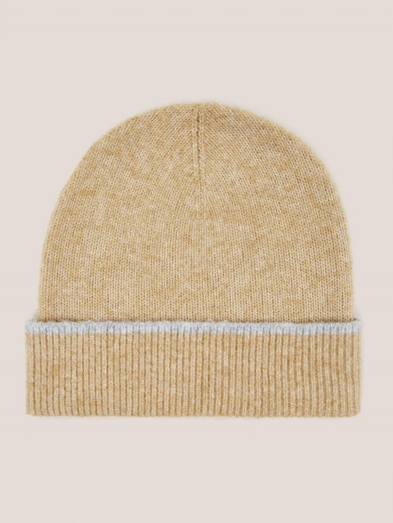 Light Tan White Stuff Sienna Knit Beanie | 75186ORHS