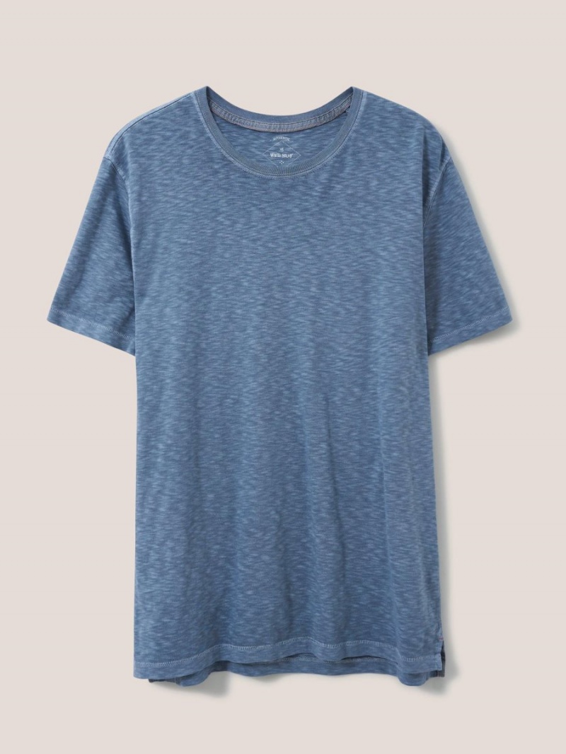 Mid Blue White Stuff Abersoch Short Sleeve Tee | 97084GICN