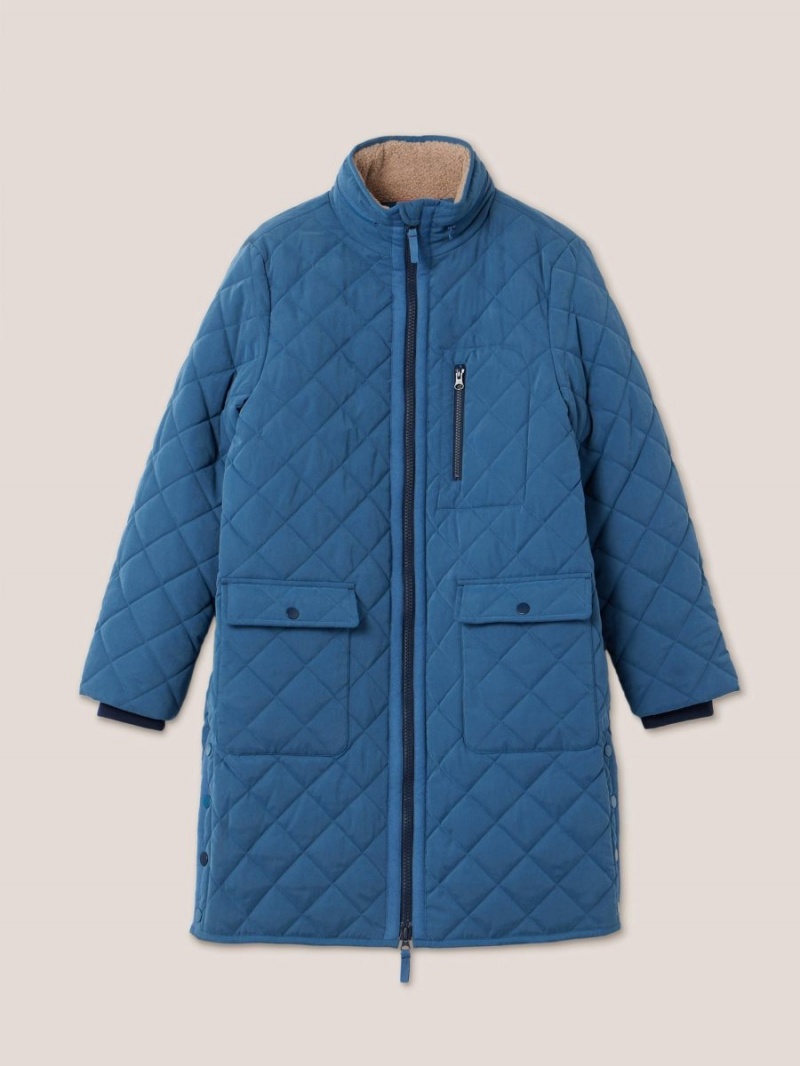 Mid Blue White Stuff Luckie Coat | 39507CHBV