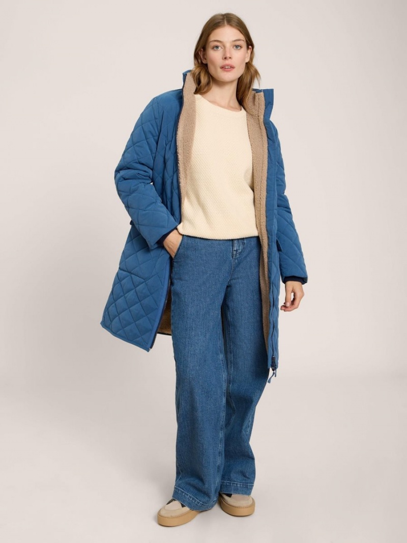 Mid Blue White Stuff Luckie Coat | 39507CHBV