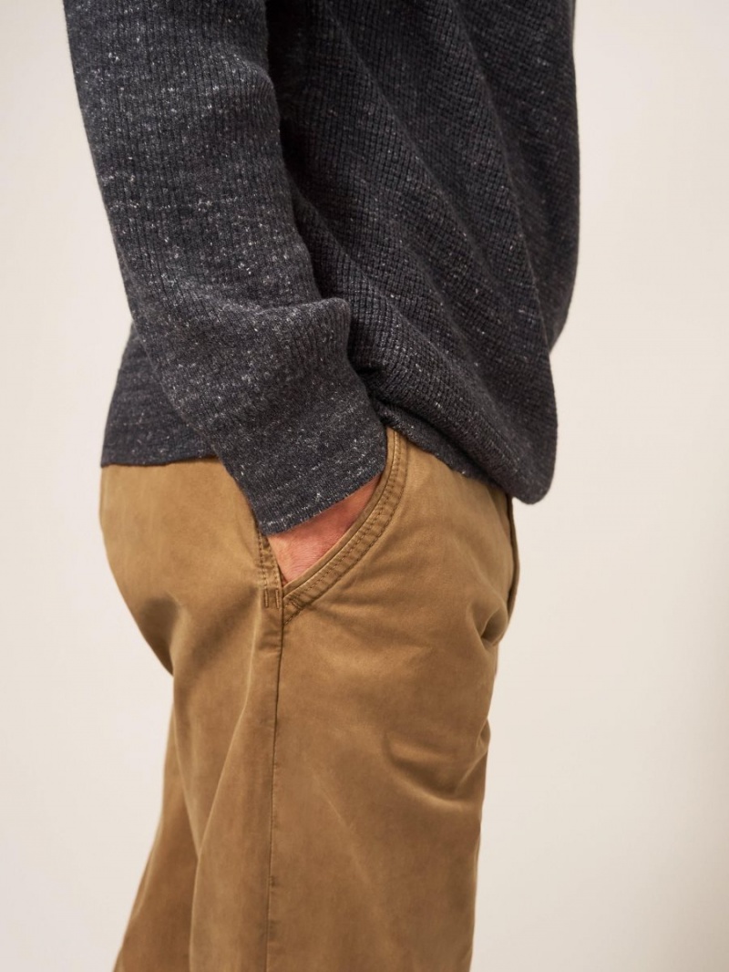 Mid Brown White Stuff Sutton Organic Chino Trouser | 26158YZLT