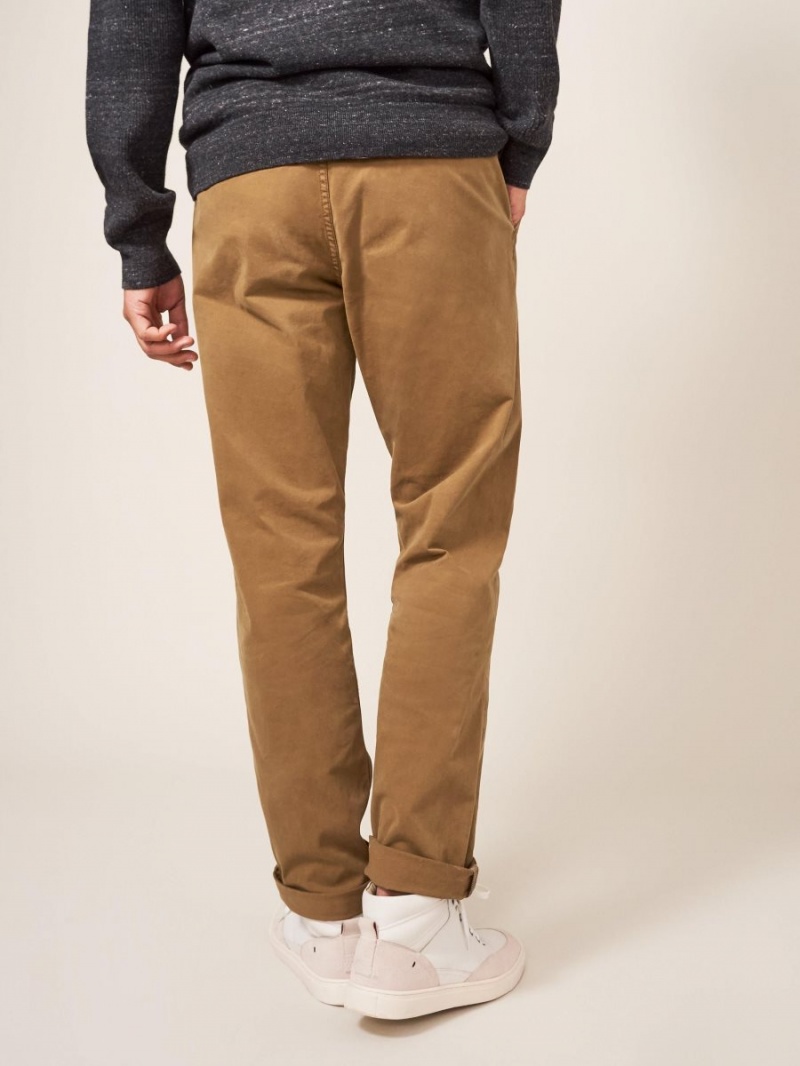 Mid Brown White Stuff Sutton Organic Chino Trouser | 26158YZLT