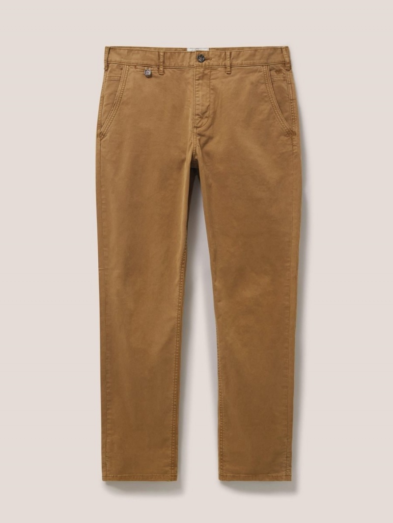 Mid Brown White Stuff Sutton Organic Chino Trouser | 26158YZLT