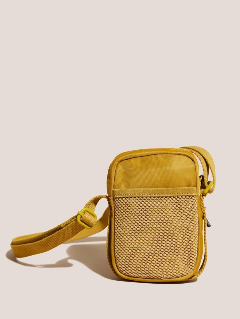 Mid Chartreuse White Stuff Nylon Phone Bag | 58694GRTC