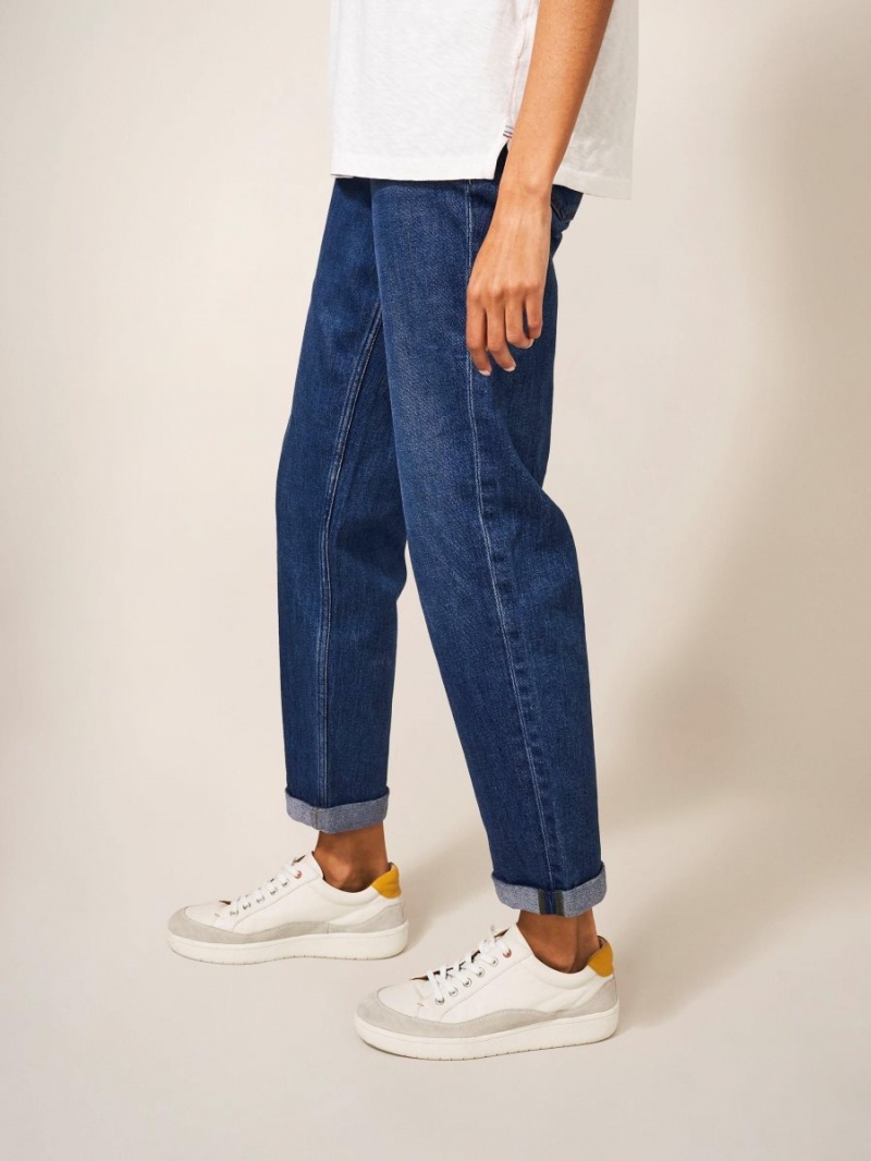 Mid Denim White Stuff Katy Relaxed Slim Jean | 61802IHPA