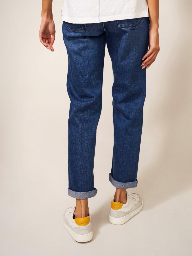 Mid Denim White Stuff Katy Relaxed Slim Jean | 61802IHPA