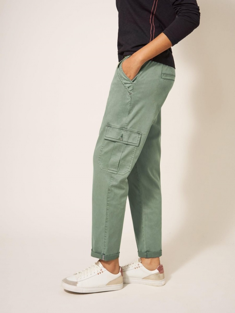 Mid Green White Stuff Everleigh Cargo Trouser | 26034PTAB