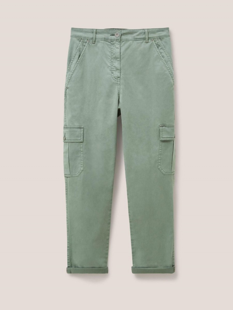 Mid Green White Stuff Everleigh Cargo Trouser | 26034PTAB