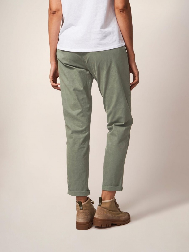 Mid Green White Stuff Twister Chino | 30614QGXZ