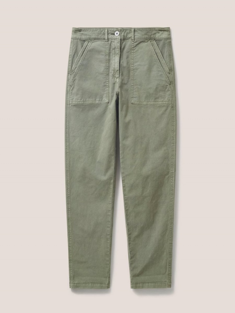 Mid Green White Stuff Twister Chino | 30614QGXZ