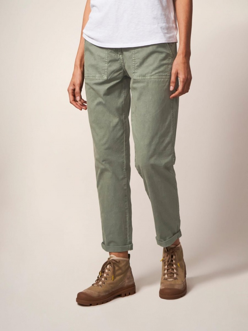 Mid Green White Stuff Twister Chino | 30614QGXZ