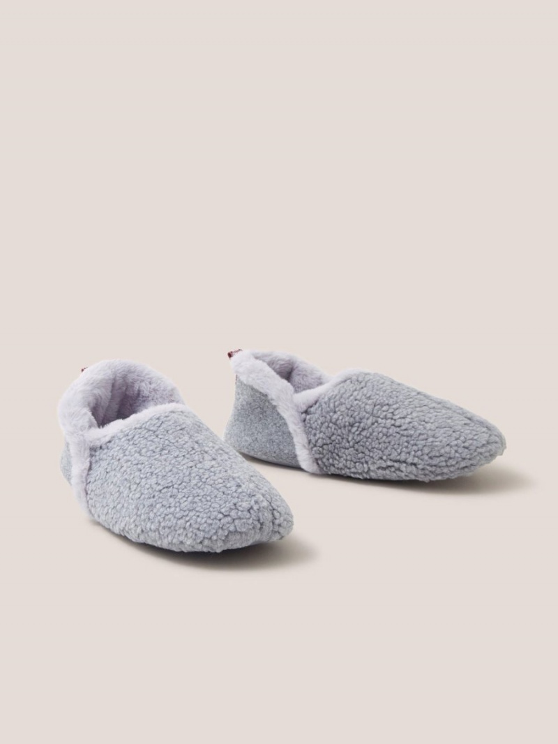 Mid Grey White Stuff Reya Closed Back Slipper | 30825DUBA