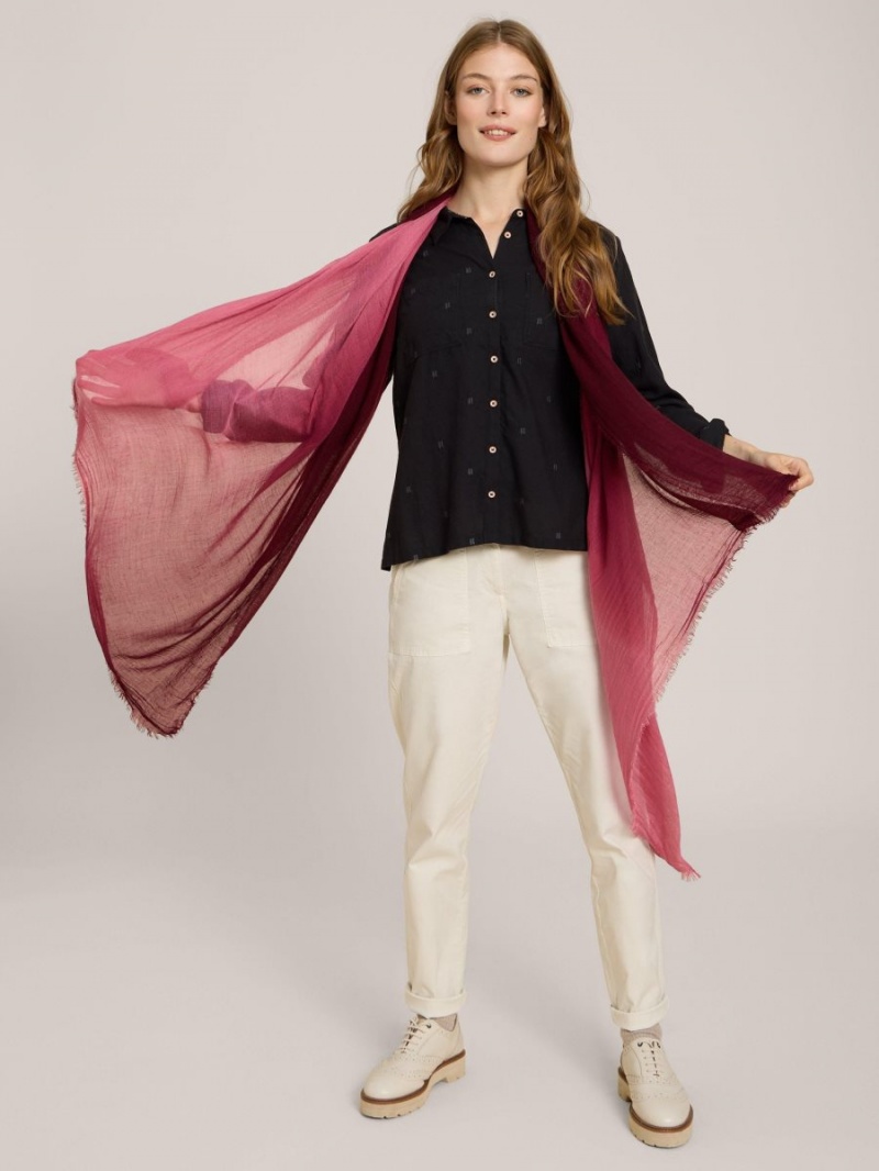 Mid Plum White Stuff Penny Plain Oversized Scarf | 28176GNPQ