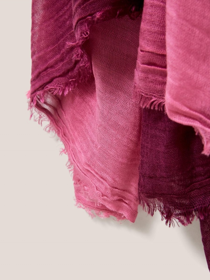 Mid Plum White Stuff Penny Plain Oversized Scarf | 28176GNPQ