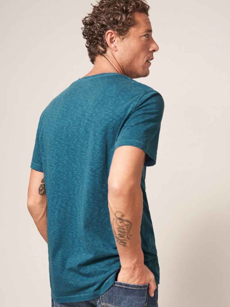 Mid Teal White Stuff Abersoch Short Sleeve Tee | 76150MRGX