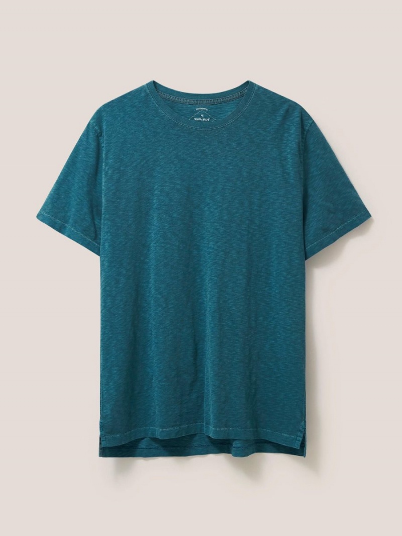 Mid Teal White Stuff Abersoch Short Sleeve Tee | 76150MRGX