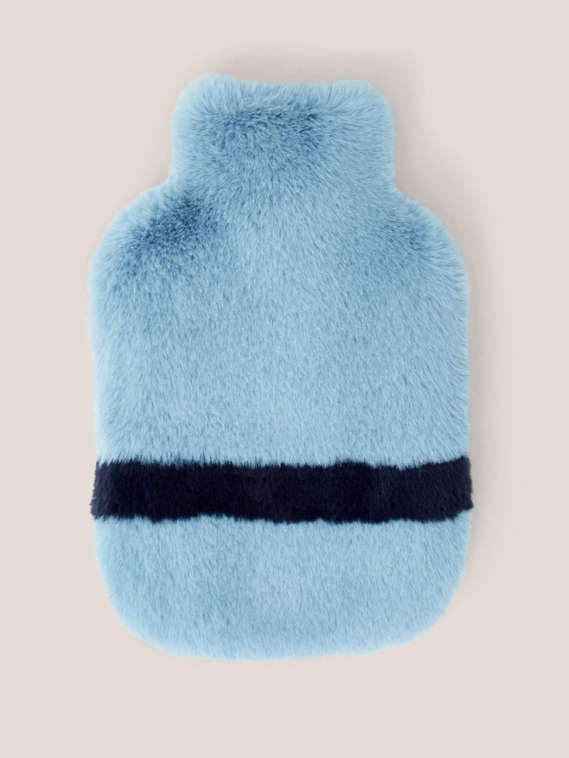 Mid Teal White Stuff Faux Fur Cosy Hot Water Bottle | 68043AVLH