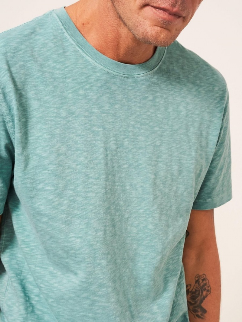 Mint Green White Stuff Abersoch Short Sleeve Tee | 58347OXSR