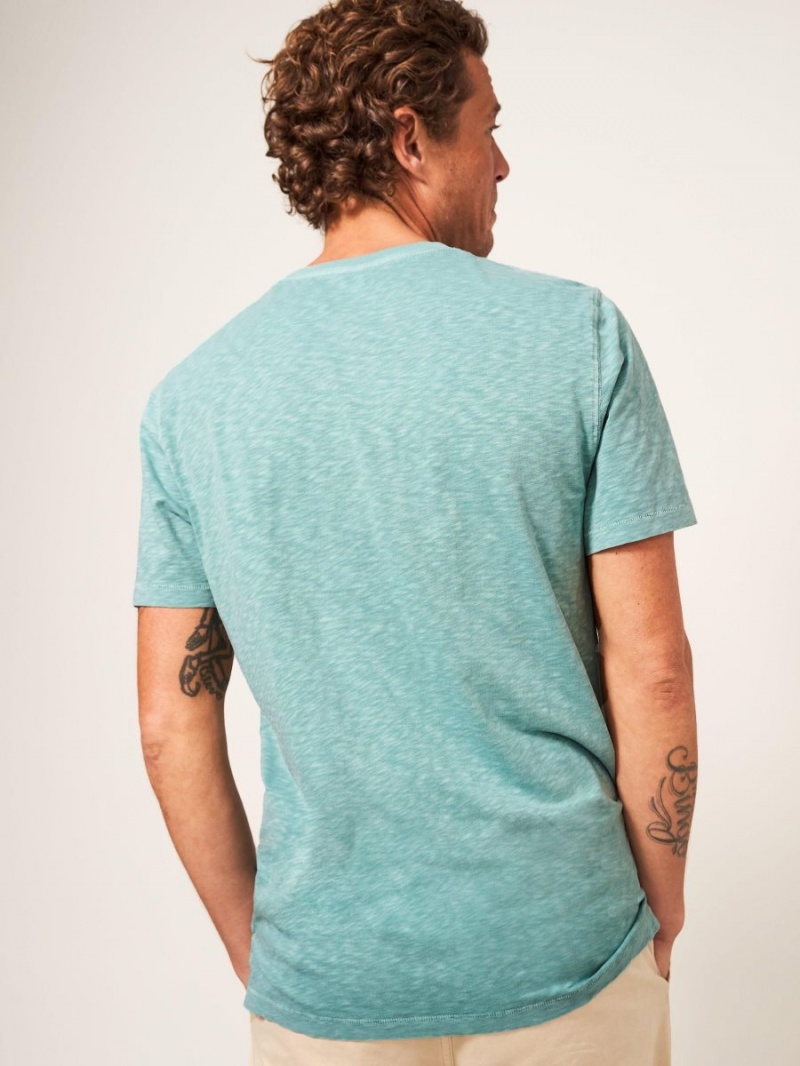 Mint Green White Stuff Abersoch Short Sleeve Tee | 58347OXSR