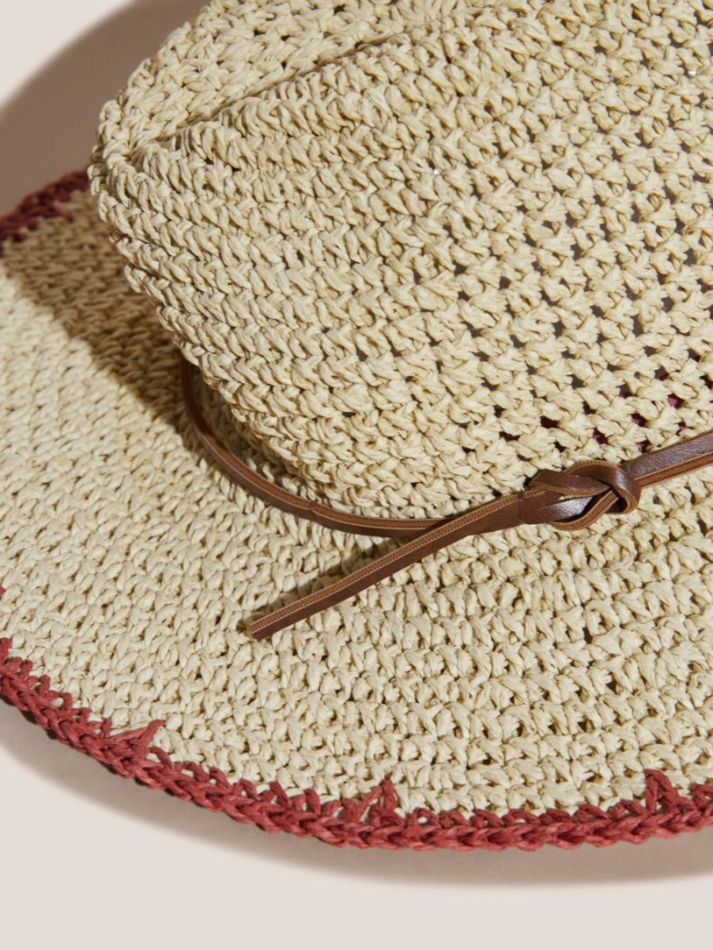 Natural Multi White Stuff Summer Fedora | 51830AZGC