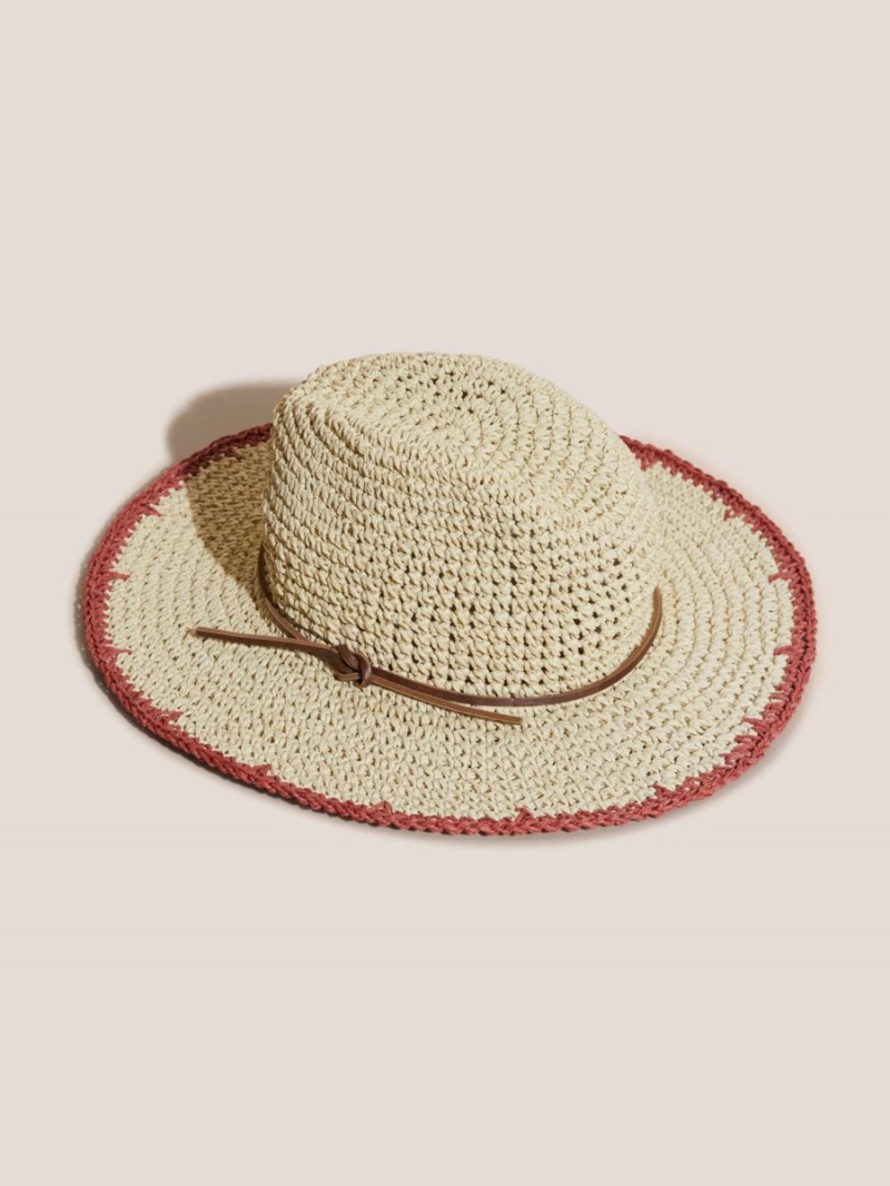 Natural Multi White Stuff Summer Fedora | 51830AZGC