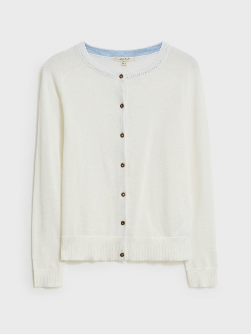 Natural White White Stuff Lulu Cardigan | 12743EAKJ