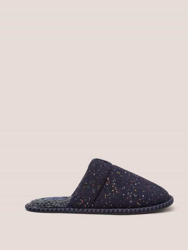 Navy Multi White Stuff Neppy Slip On Mule Slipper | 41260ERKS