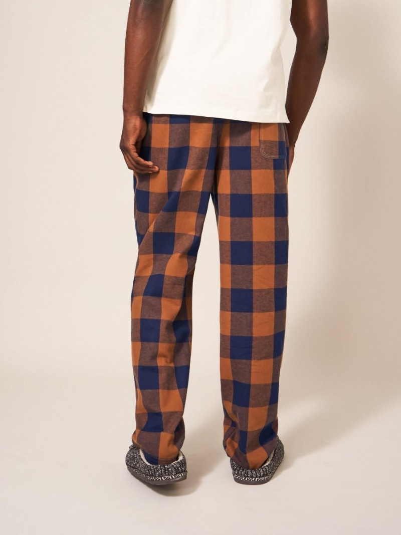 Orange Multi White Stuff Moorland Flannel Pj Trouser | 38295TQBL