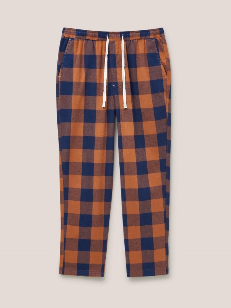 Orange Multi White Stuff Moorland Flannel Pj Trouser | 38295TQBL