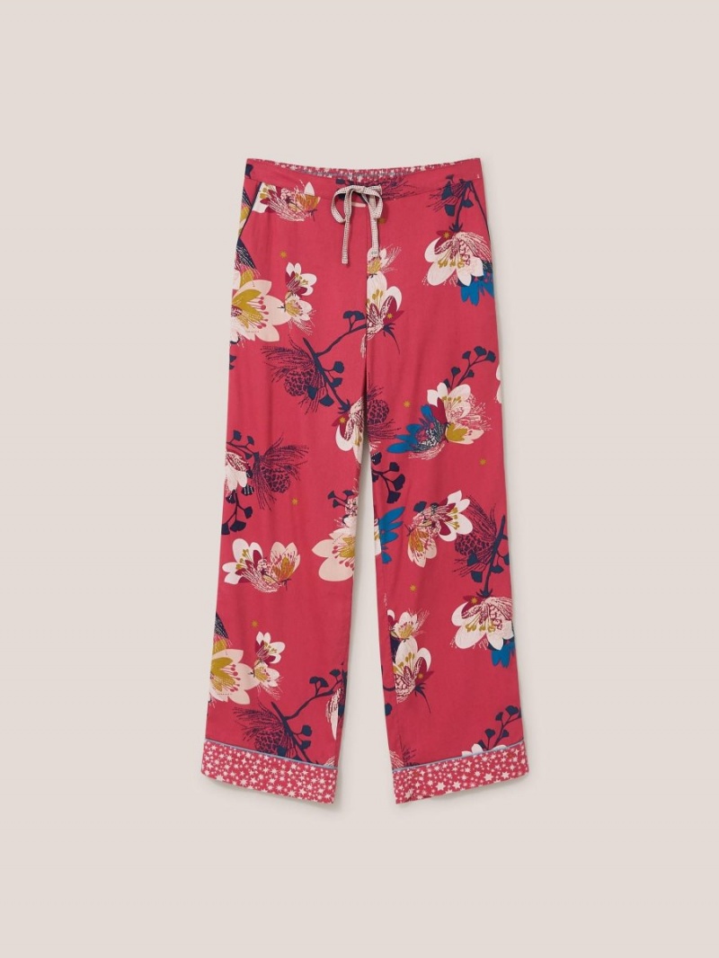 Pink Multi White Stuff Nina Organic Pj Bottom | 81260JIUL