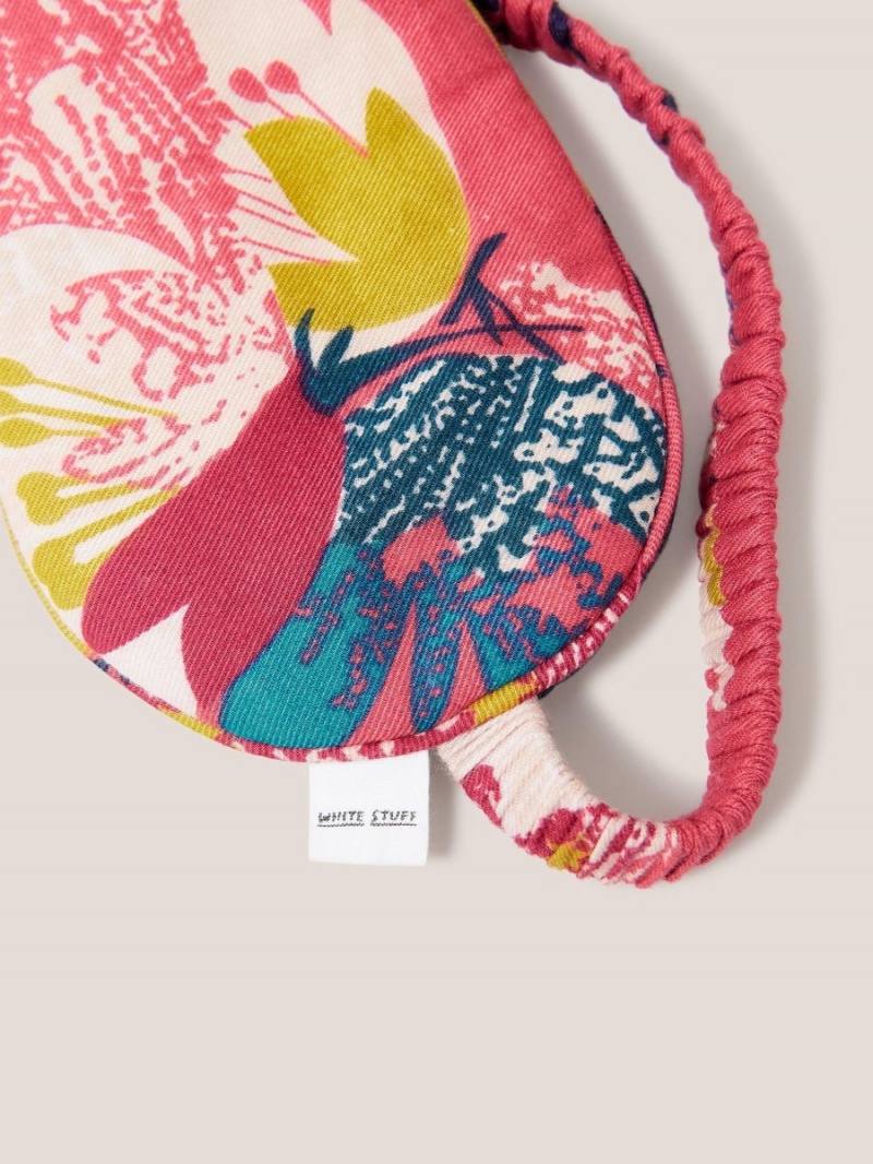 Pink Multi White Stuff Printed Reversible Eye Mask | 83507PYUD