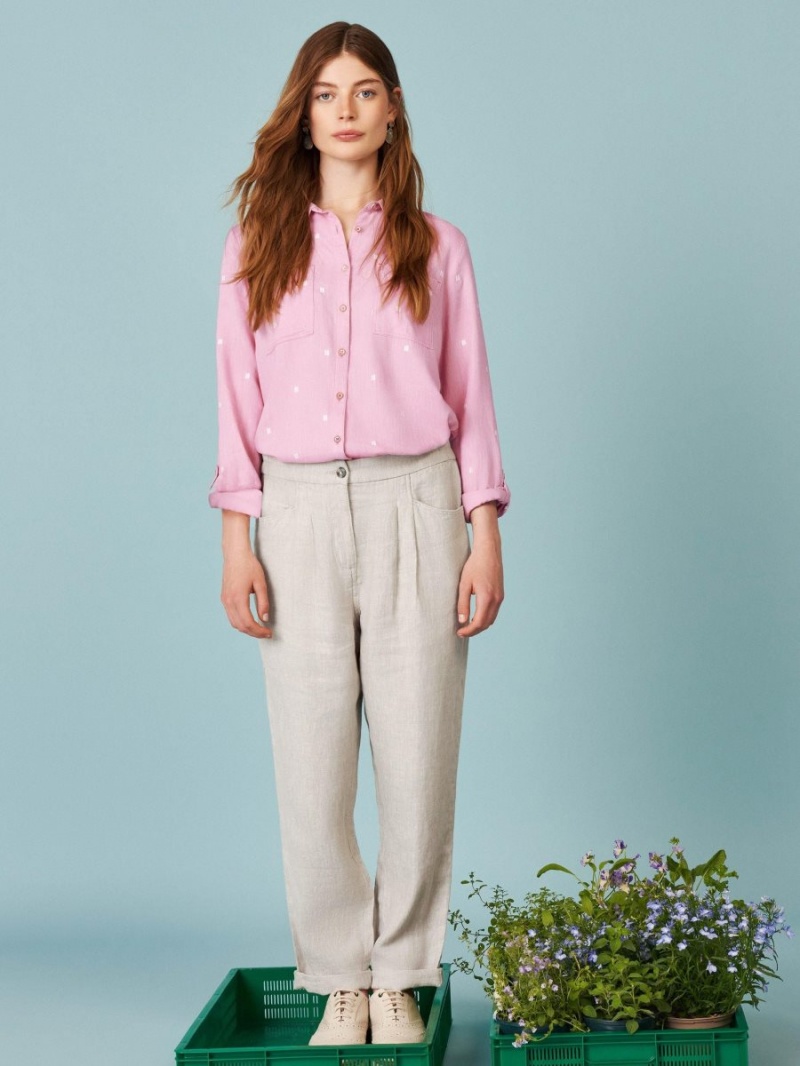 Pink Multi White Stuff Sophie Organic Cotton Shirt | 19267SVGA