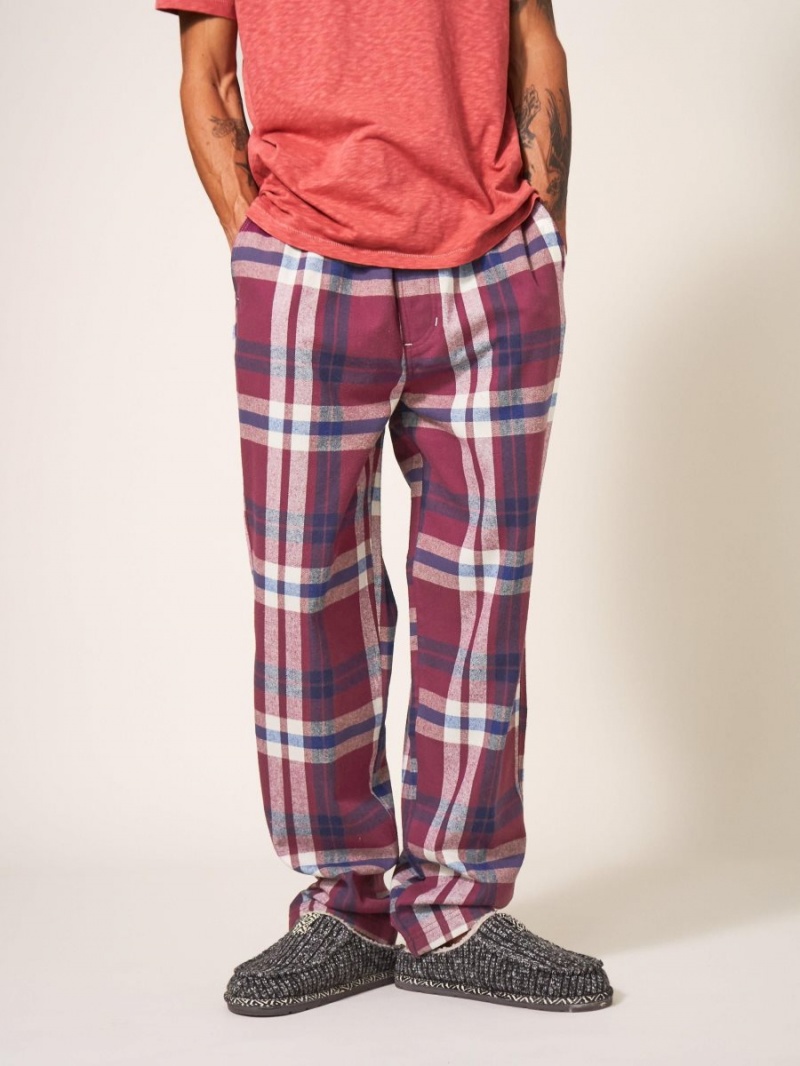 Plum Multi White Stuff Moorland Flannel Pj Trouser | 16023KYWO