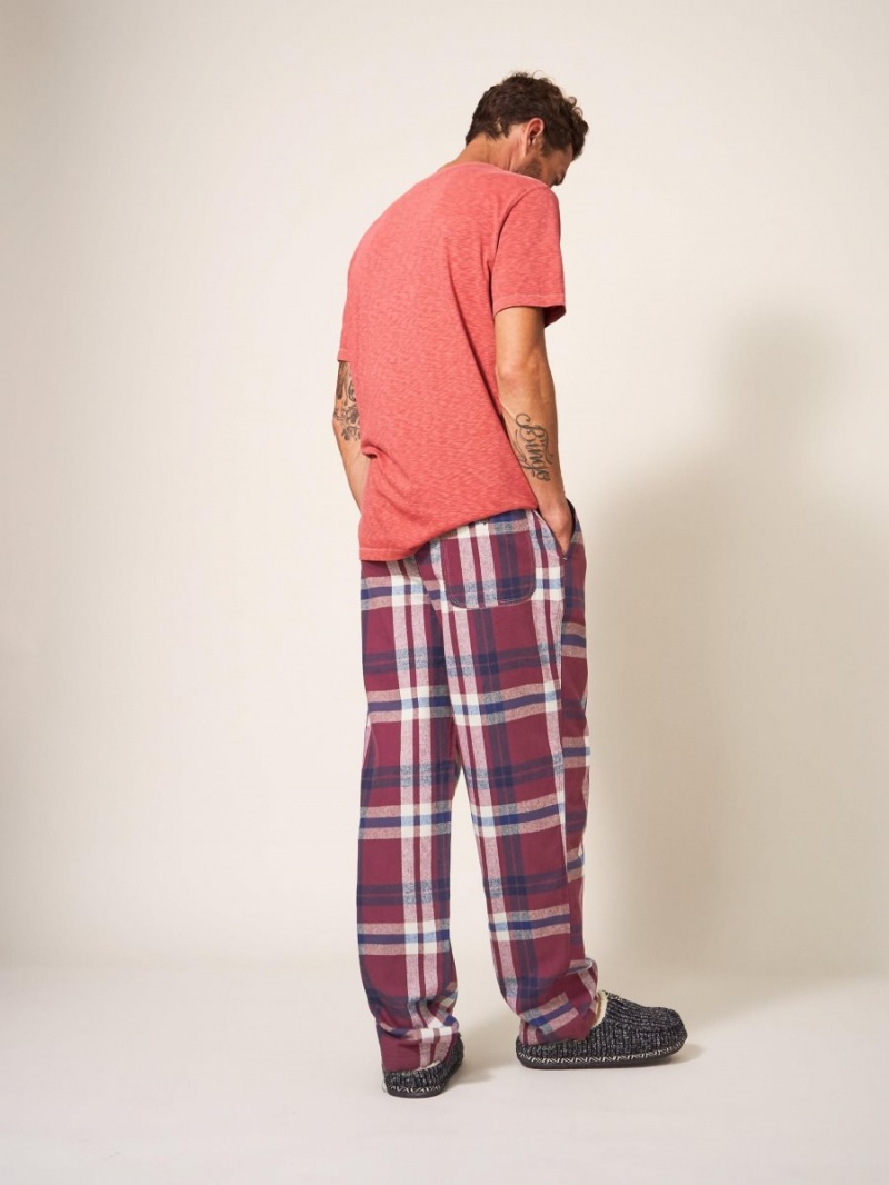 Plum Multi White Stuff Moorland Flannel Pj Trouser | 16023KYWO