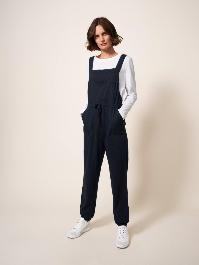 Pure Black White Stuff Daphne Jersey Dungaree | 46527TGKF