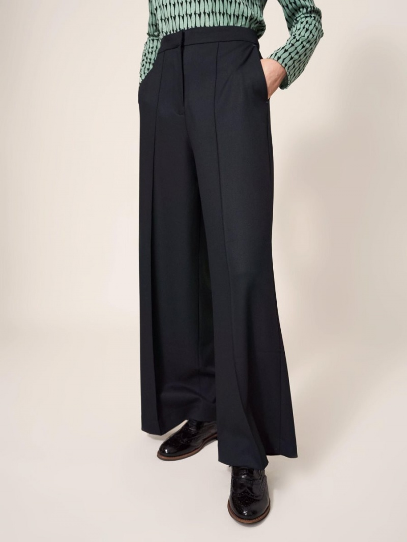 Pure Black White Stuff Jenny Wide Leg Trouser | 54671RFQG