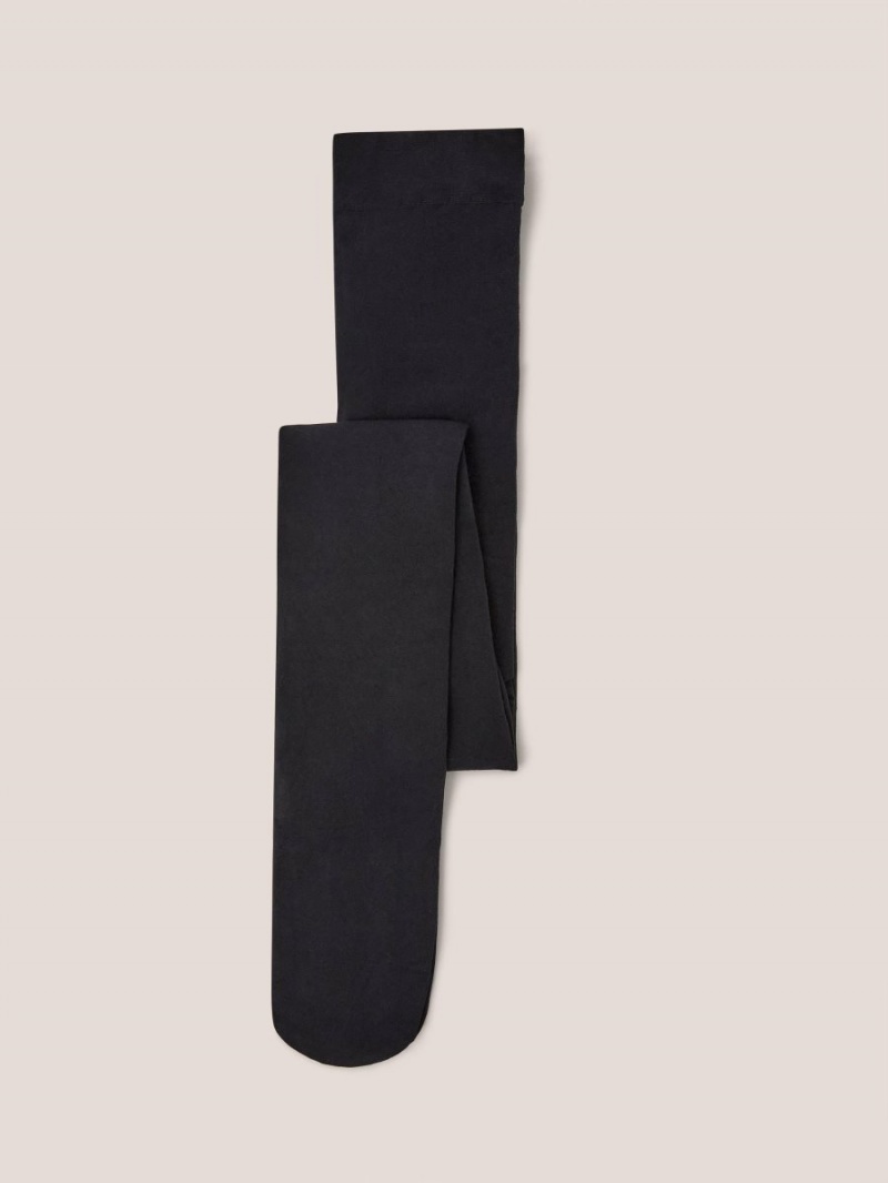 Pure Black White Stuff Orla 40 Denier Tights | 01395THOX