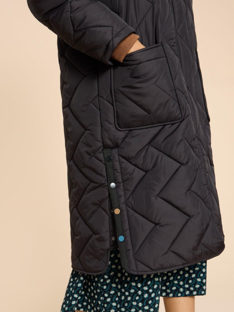 Pure Black White Stuff Sloane Padded Coat | 65170IACZ