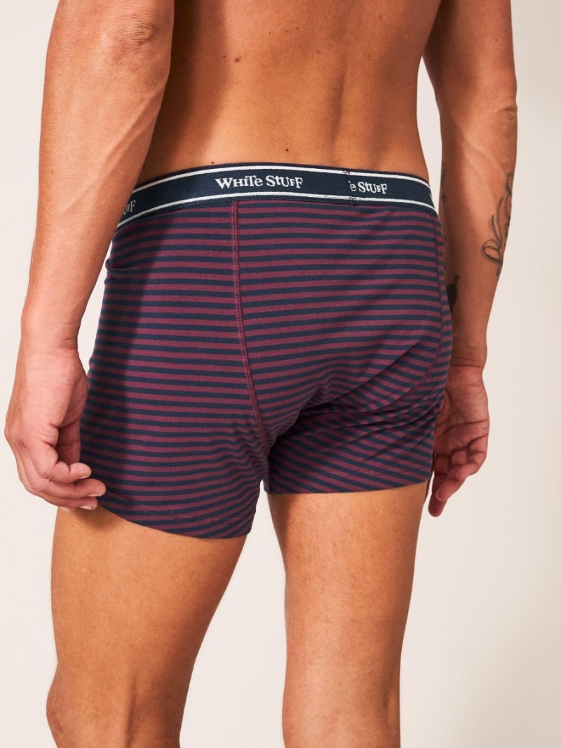 Teal Multi White Stuff 2 Pack Boxers Plain And Stripe | 59278RZFW