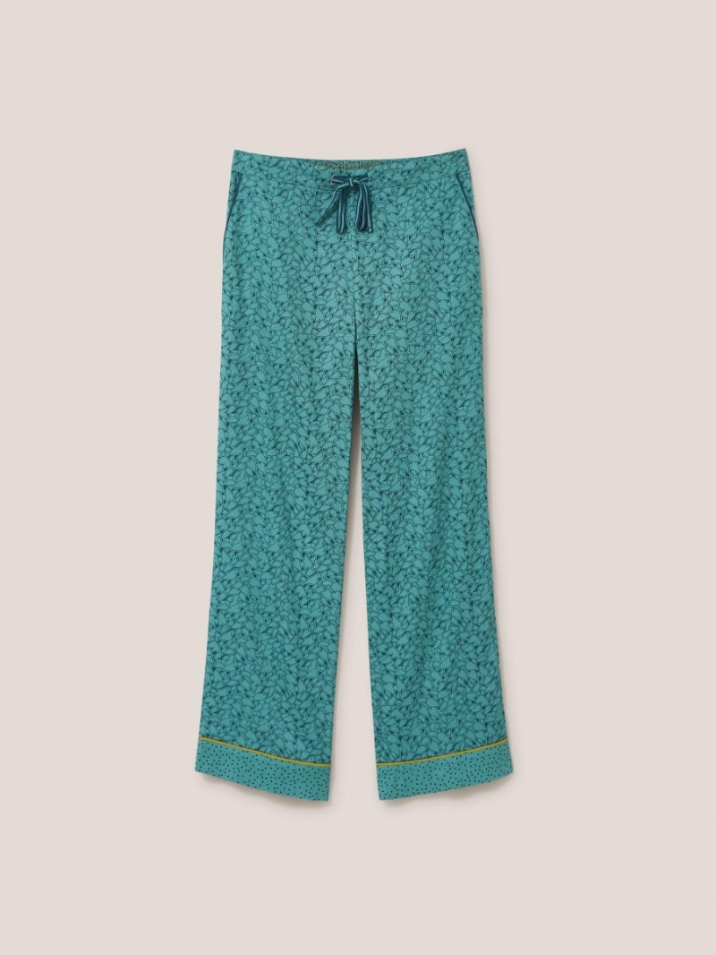 Teal Multi White Stuff Nina Organic Pj Bottom | 82439BHPO