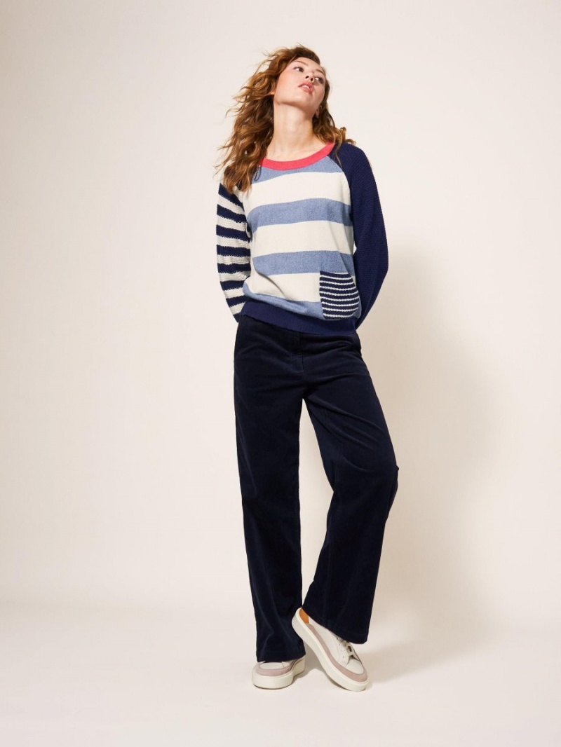 Teal Multi White Stuff Tyne Stripe Jumper | 64397LYRF